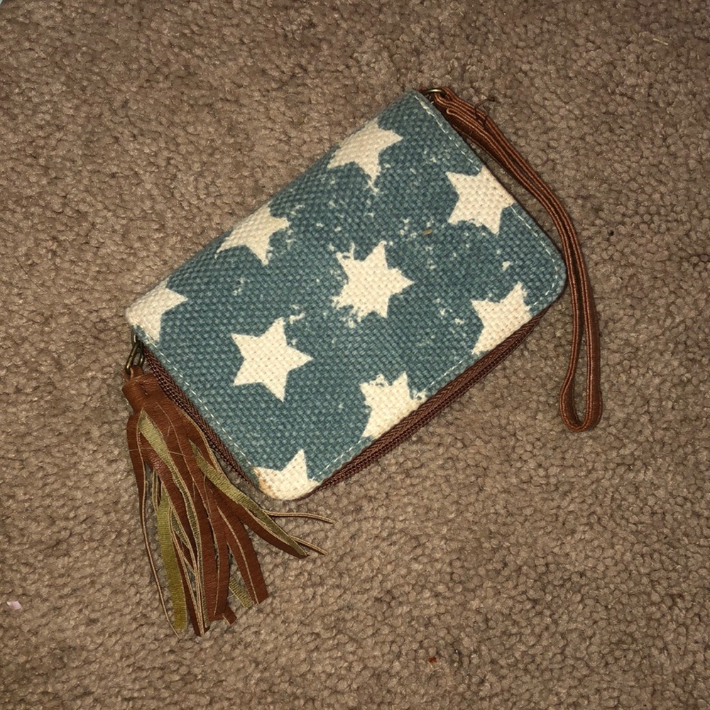 American flag wristlet